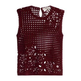 Frame Denim Donna, Maglie, Rosso, S, new