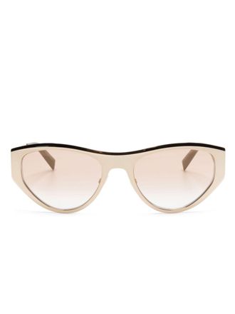Givenchy cutout-logo cat-eye sunglasses - Gold
