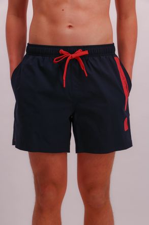 Joop Badeshorts JOOP JEANS Iconic, Herren, Gr. XXL, N-Gr, blau (schwarz sapphire), Web, Obermaterial: 100% Polyester, Badehosen Badeshorts, seitliche Eingr