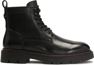 Kazar Klassieke herenlaarzen met vetersluiting - Heren - Veterlaarzen - Zwart - 45 EU - Leer - Schoenen