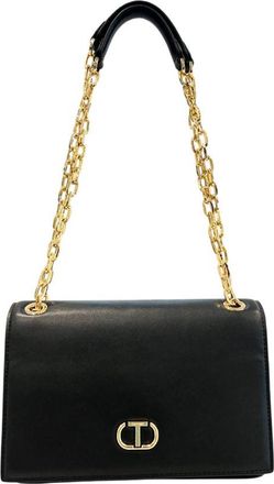 Twinset Black PU Women Crossbody Womens Bag