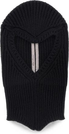 Rick Owens Ribbed-knit Cashmere And Wool Balaclava