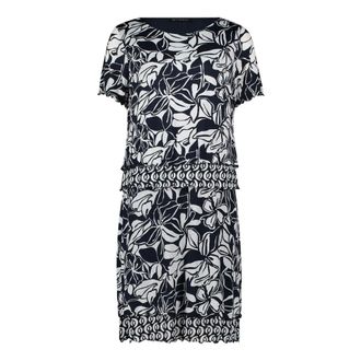 Betty Barclay Betty Barclay jurk met boothals - Dames - Jurken - Veelkleurig - Maat: XL Polyamide