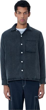 Noma t.d. Relaxed Button-Down Shirt - Heren - Casual Overhemden - Zwart - XL - Polyester - Overhemden