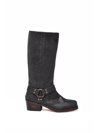 &Acirc;m&egrave; Brown Leather Katharine Boots