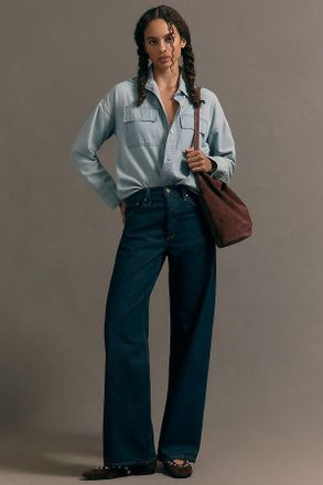 A Gold E Arc High-Rise Tapered Jeans