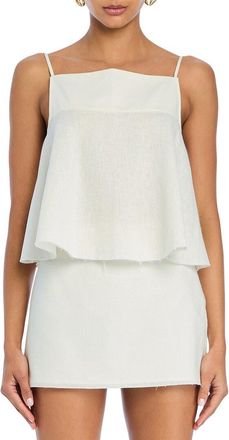 SER.O.YA Seroya Miley Linen-Blend Top