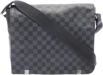 Louis Vuitton Pre-owned District MM NM Damier Graphite Schoudertas - Heren - Vintage Schoudertas - Grijs - ONE Size - Leer - Vintage