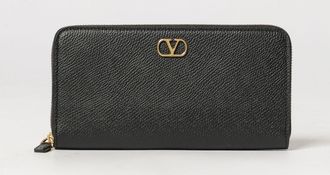 Valentino Garavani Portafoglio Continental VLogo Signature in pelle martellata