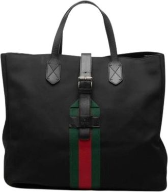 Gucci Pre-owned Tote Bag - Dames - Vintage Shopper - Zwart - ONE Size - Leer - Vintage