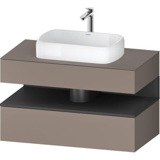 Duravit Duravit - Qatego Consola Mueble Bajo Lavabo, 1 Extra&iacute;ble, 1 Caj&oacute;n
