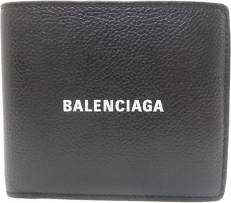 Balenciaga Black Leather Wallet (Bi-Fold) (Pre-Owned)