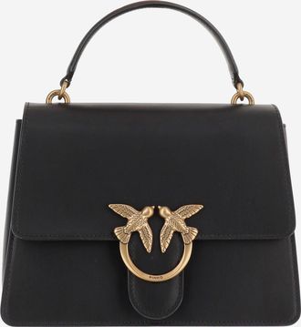 Pinko Pinko Lederhandtasche mit Logo