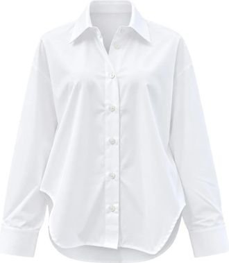 PDR Phisique Du Role Oversized Shirt - Dames - Overhemden - Wit - M - Katoen - Overhemden