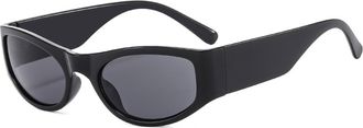 Generic Vacation Mens Outdoor Sunglasses Driving Womens Sports Sun Glasses(Black)