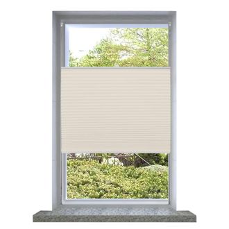 Berkfield Home Plisse Blind 70x150cm Creme in Cream | Size: 70x150 cm