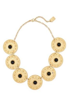 Karine Sultan Baroque Coin Statement Necklace in Gold at Nordstrom Rack