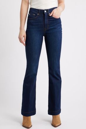 Spanx SPANXsculpt ReDefine High Waist Flare Leg Jeans in Dark Indigo at Nordstrom, Size 16