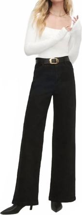 Favorite Daughter Mischa Wide Leg Jean In Onyx