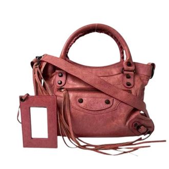 Balenciaga Pre-owned Handbags, female, Pink, Size: ONE SIZE Pre-owned Vintage Shoulder Bag