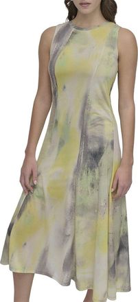 DKNY Fit & Flare Midi Dress