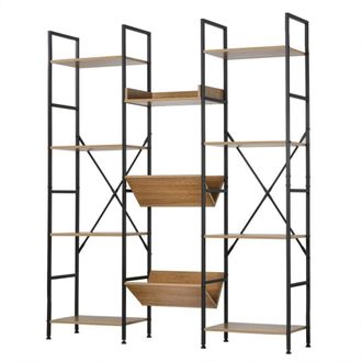 Calicosy Estanter&iacute;a 11 Niveles - Al150 cm - Efecto Madera clara