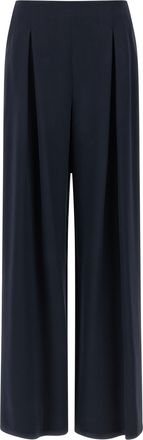 Max Mara Blue Silk Casual Womens Pants