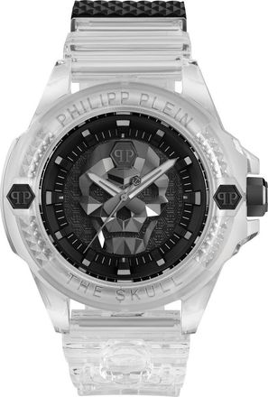 Philipp Plein The Skull Plastic Strap Watch, 44mm in Transparent at Nordstrom Rack