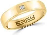 Effy Sterling Silver Princess Cut Diamond Band Ring in Gold at Nordstrom Rack, Size 10