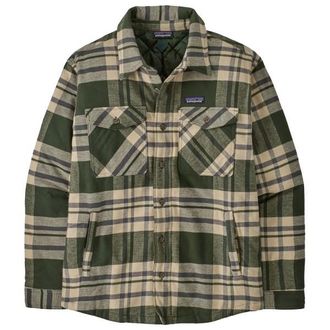 Patagonia Lightweight Insulated Fjord Flannel Shirt Freizeitjacke f&uuml;r Herren | oliv