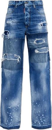 Dsquared2 Jeans San Diego - Dames - Regular Fit Jeans - Blauw - XS - Katoen - Jeans