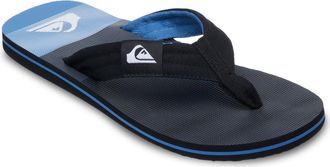 Quiksilver Sandale QUIKSILVER Molokai Layback, Herren, Gr. 10 (43), schwarz tijuana, Obermaterial:Obermaterial: 100% Baumwolltextil, Futter: 100% Polyestertextil