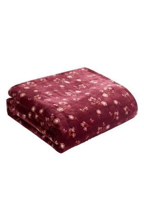 Lucky Brand Daisy Faux Shearling Throw Blanket in Red at Nordstrom Rack, Size Twin X-Long