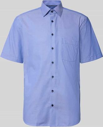 Eterna Regular Fit Business-Hemd aus Baumwolle mit Kentkragen in Royal, Gr&ouml;&szlig;e 39