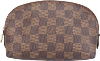 Louis Vuitton Damier Brown Damier Canvas Galle Damier Canvas Pochette Pouch (Pre-Owned)
