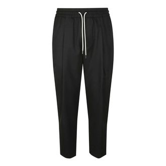 Dr&ocirc;le de Monsieur Cropped Trousers, male, Black, Size: L Le Pantalon Cropped