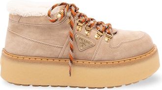 Prada Suede Lace-Up Shoes