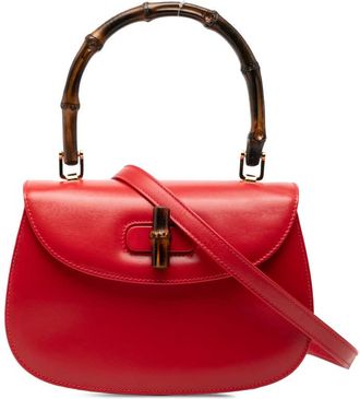 Gucci Pre-owned Gucci Small Calfskin Bamboo Night Ladies 000 46 0188