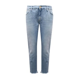 Cycle Slim Fit Jeans, female, Blue, W28, Bleached Destroyed Skinny Ankle Trousers