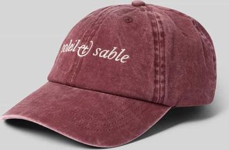 Selected Basecap aus reiner Bio-Baumwolle Modell WINSTON WASHED in Bordeaux, Gr&ouml;&szlig;e 1