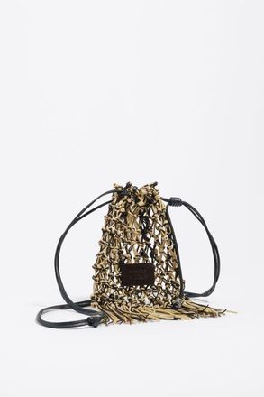 Bimba & Lola Small Leather Bag in Vanilla at Nordstrom