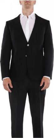 HUGO BOSS H-Hutson 2PP Blazer - Heren - Blazers - Zwart - M - Wol - Jassen