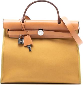 Herm&egrave;s Pre-owned Hermes Toile Herbag Zip 31 Ladies [Q]
