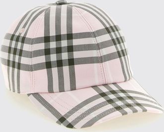 Burberry Cappello in twill di cotone stampa Check