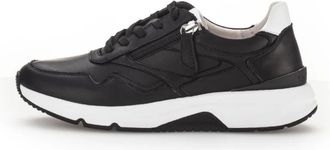 Gabor Rolling Soft Sneaker - Dames - Sneakers - Zwart - 39 EU - Leer - Schoenen