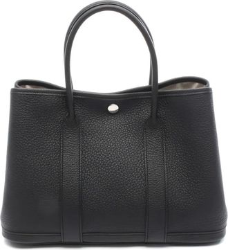 Hermès Borsa tote Garden Party incisa 2024 - Nero