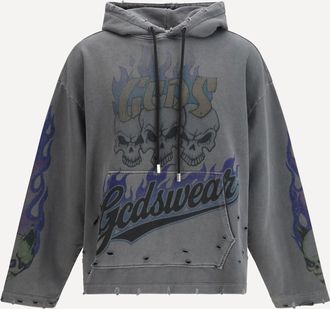 GCDS Hoodie with graphic print Male XL