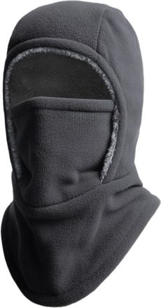 Generic Defatu&middot;s Windproof & Warm Balaclava Unisex Winter Warm Neck Mask Ear Protection One Piece Hat Face Cover Cold Weather Skiing (Dark Gray,M)