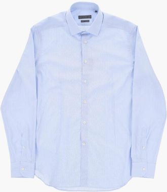 Corneliani Cotton Slim-Fit Shirt with French Collar size 40