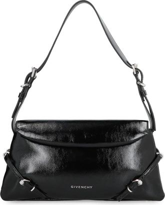 Givenchy Chique leren schoudertas met gespen - Dames - Schoudertassen - Zwart - ONE Size - Leer - Tassen
